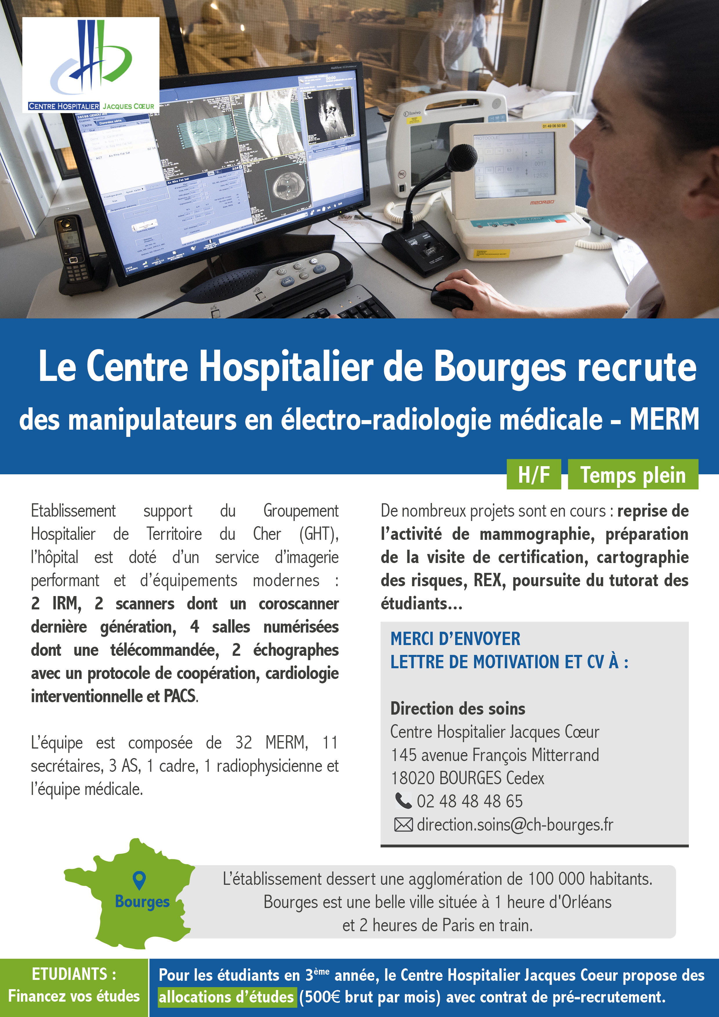 Cabinet D Imagerie Médicale Du Val D Auron Centre Hospitalier Jacques Coeur - Imagerie médicale